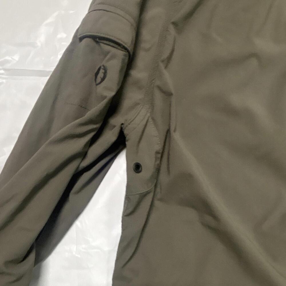 The American Outdoorsman Button-Up Shirt Olive Nylon Spandex XXL Long Sleeve - Picture 8 of 9